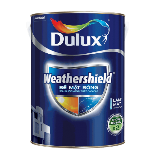 Dulux ngoại thất Weathershield bề mặt bóng