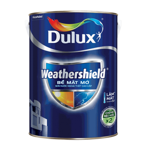 Dulux ngoại thất Weathershield bề mặt mờ